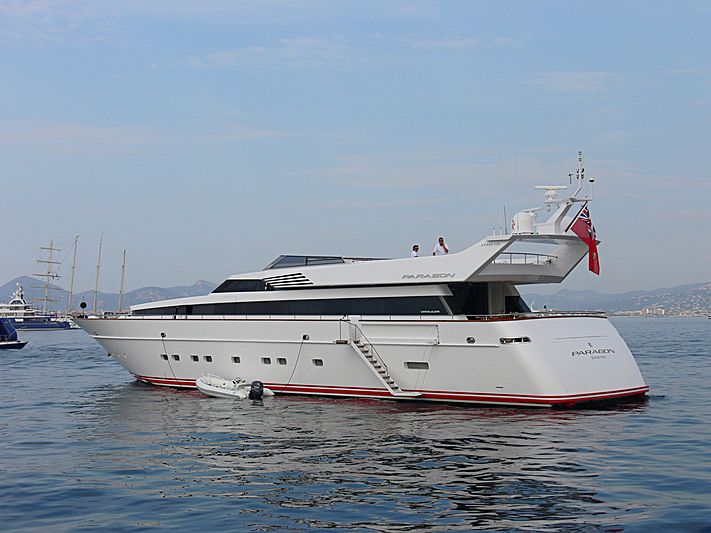 Paragon yacht anchored off Cannes