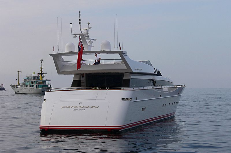 Paragon yacht anchored off Cannes
