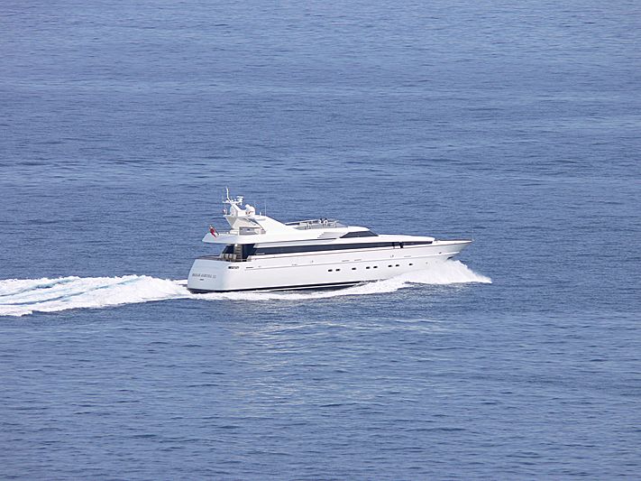 Param Jamuna III yacht leaving Monaco