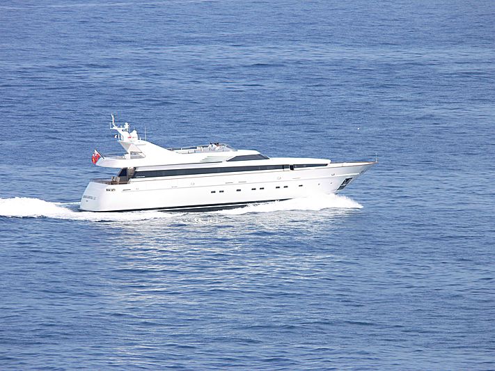 Param Jamuna III yacht leaving Monaco