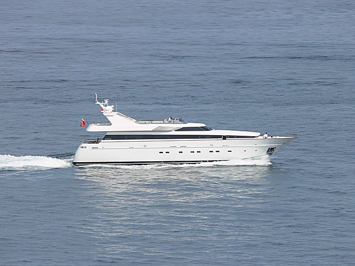 Param Jamuna III yacht leaving Monaco