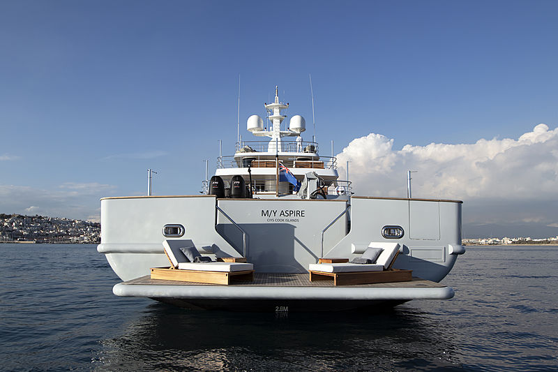 Aspire yacht anchored
