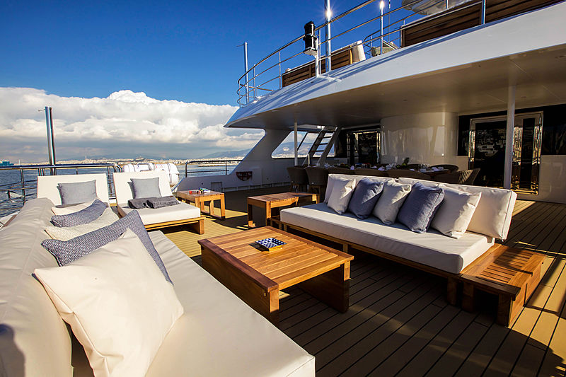 Aspire yacht upper deck
