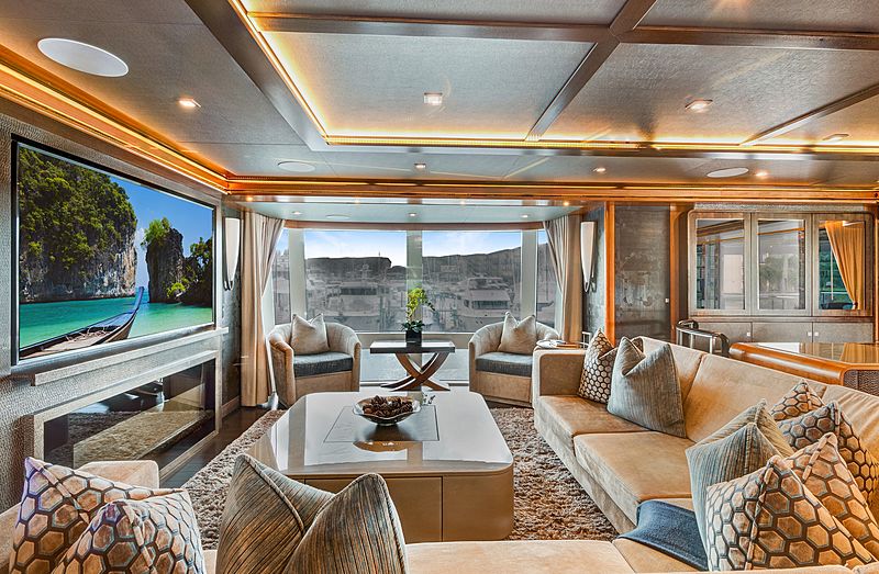 Serenity yacht saloon