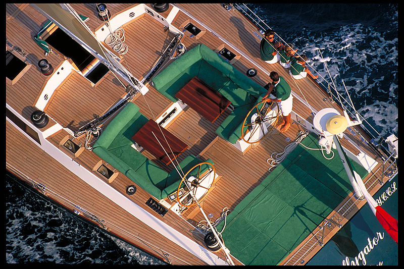 Wallygator yacht cockpit