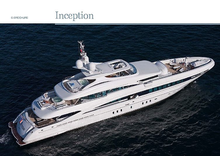 Inception yacht brochure