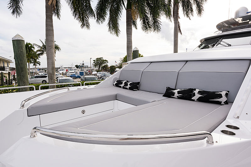 Hat Trick yacht foredeck