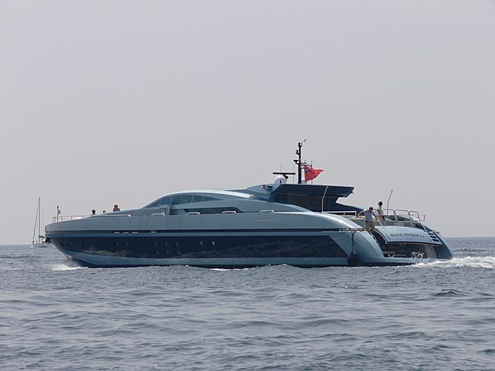 Blue Princess Star yacht cruising off Cannes
