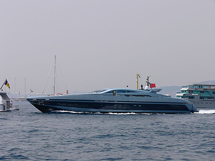 Blue Princess Star yacht cruising off Cannes
