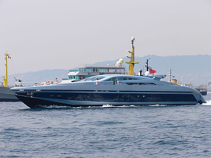 Blue Princess Star yacht cruising off Cannes