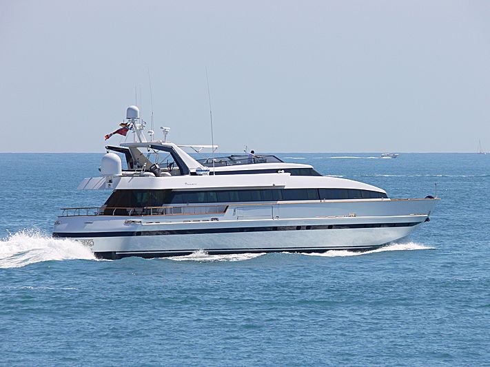 Photo Rominta yacht leaving Antibes SuperYacht Times