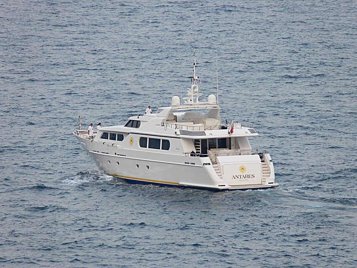 Antares Star yacht leaving Monaco