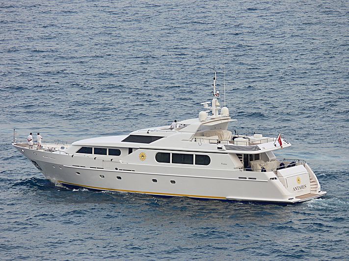Antares Star yacht leaving Monaco