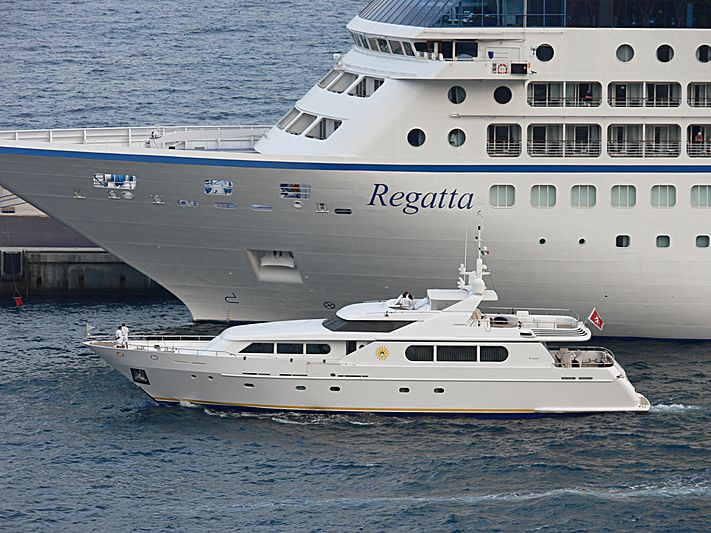 Antares Star yacht leaving Monaco