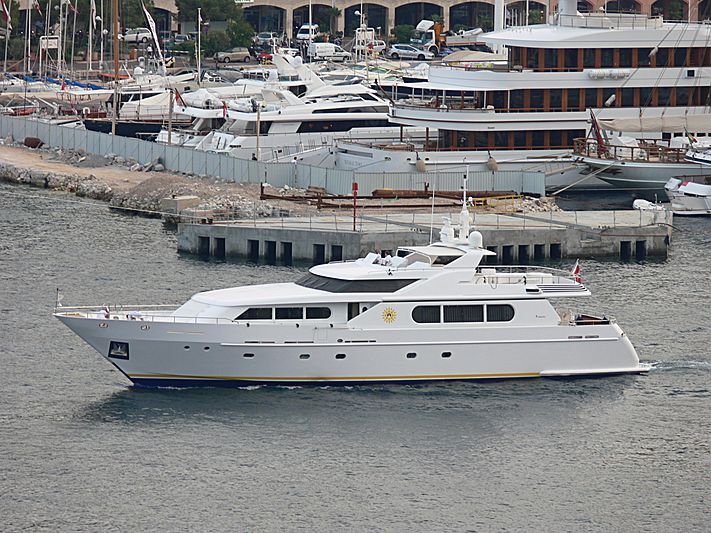 Antares Star yacht leaving Monaco