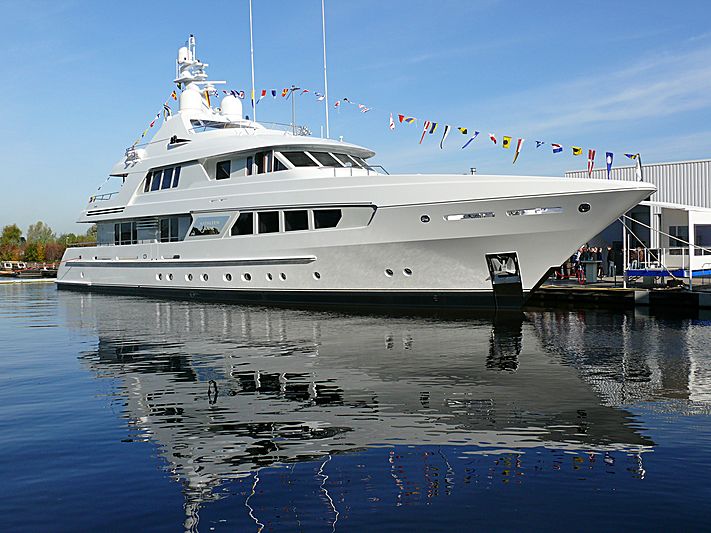 Kathleen Anne yacht launch ceremony in Aalsmeer