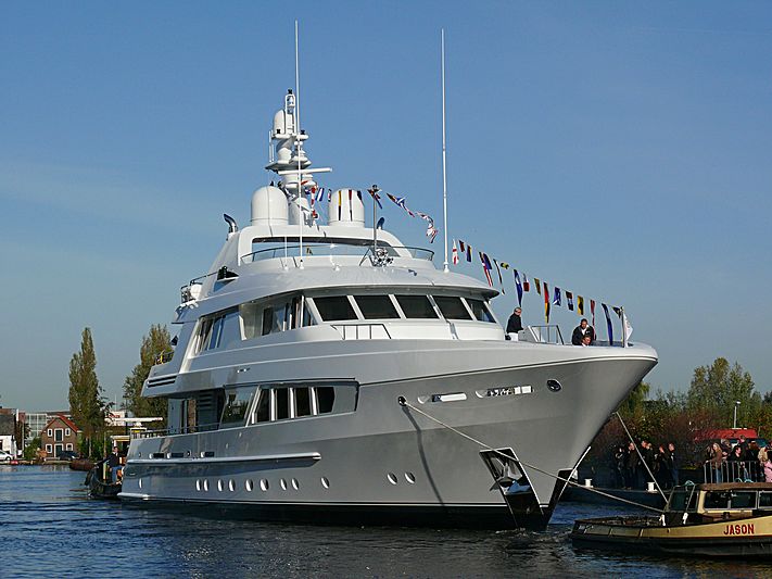Kathleen Anne yacht launch ceremony in Aalsmeer