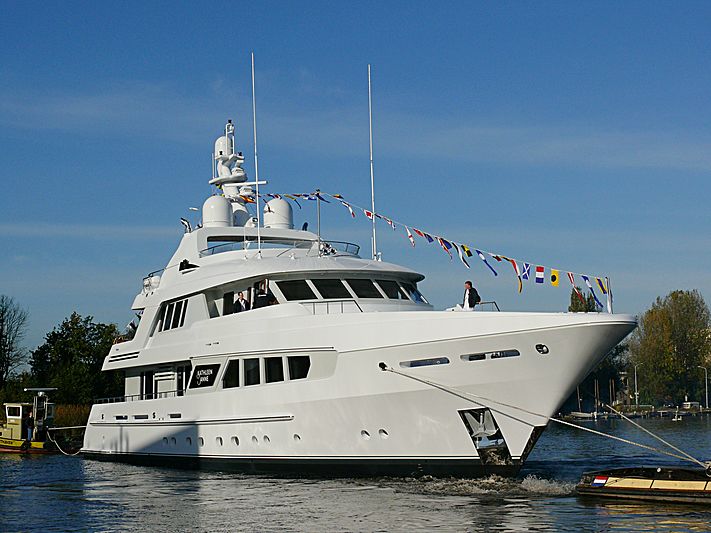 Kathleen Anne yacht launch ceremony in Aalsmeer