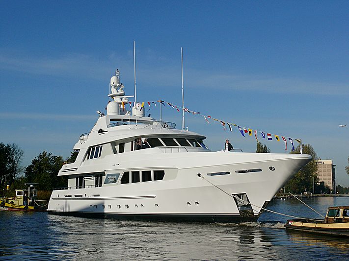 Kathleen Anne yacht launch ceremony in Aalsmeer