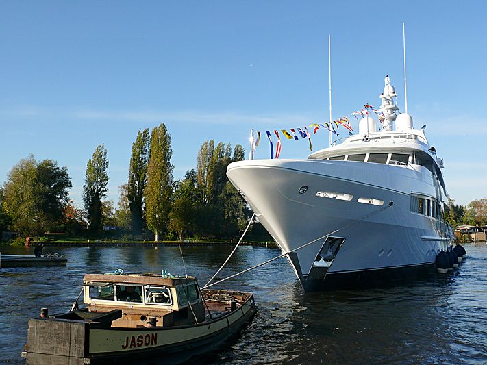 Kathleen Anne yacht launch ceremony in Aalsmeer