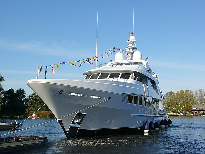 Kathleen Anne yacht launch ceremony in Aalsmeer