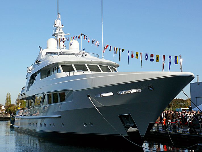 Kathleen Anne yacht launch ceremony in Aalsmeer