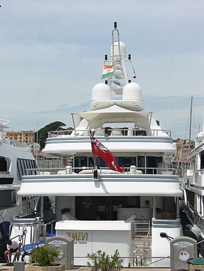 Amevi yacht in Vieux Port during the Film Festival