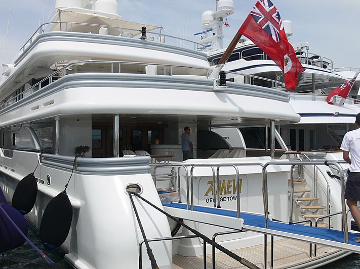 Amevi yacht in Vieux Port during the Film Festival