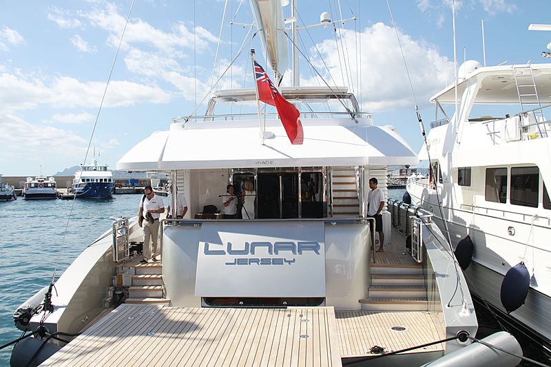 Lunar yacht at the Cannes Yachting Festival