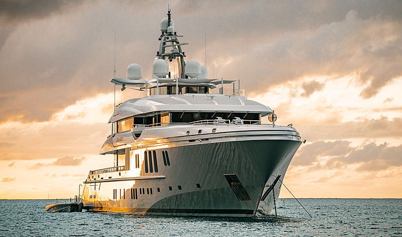 Mogambo yacht anchored off Anguilla