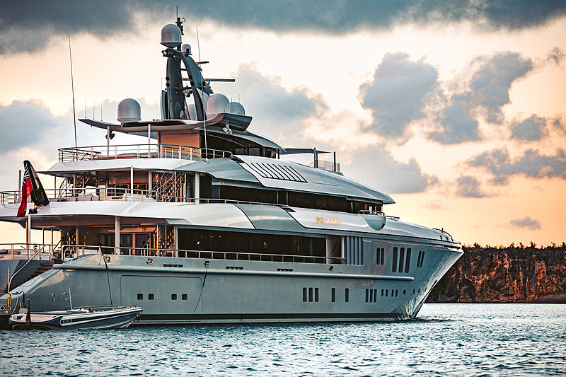 Mogambo yacht anchored off Anguilla