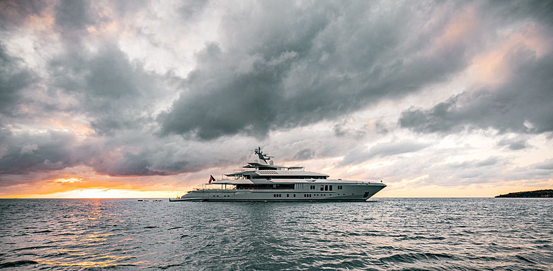 Mogambo yacht anchored off Anguilla