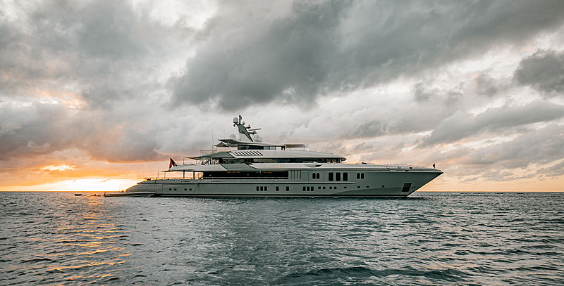 Mogambo yacht anchored off Anguilla