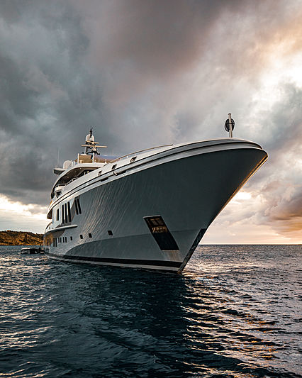 Mogambo yacht anchored off Anguilla