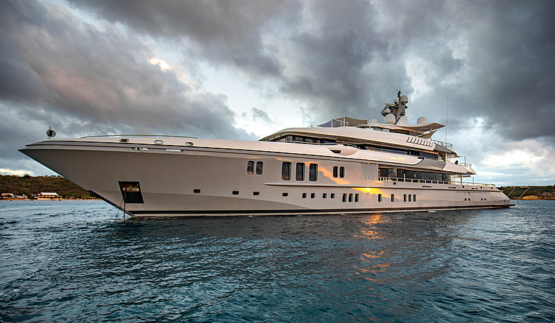 Mogambo yacht anchored off Anguilla