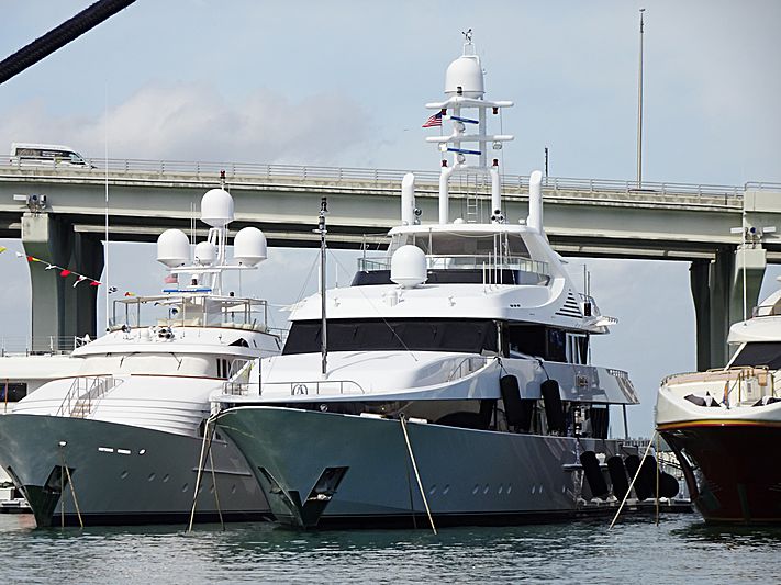 Kisses yacht in Miami Island Gardens