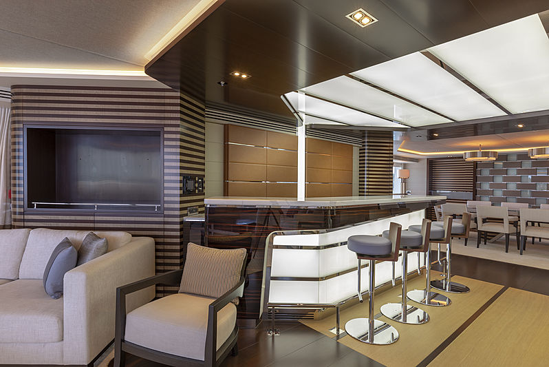 Galactica Star yacht interior