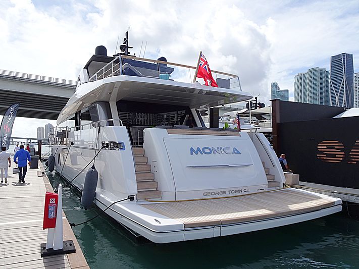 Monica yacht in Miami Beach