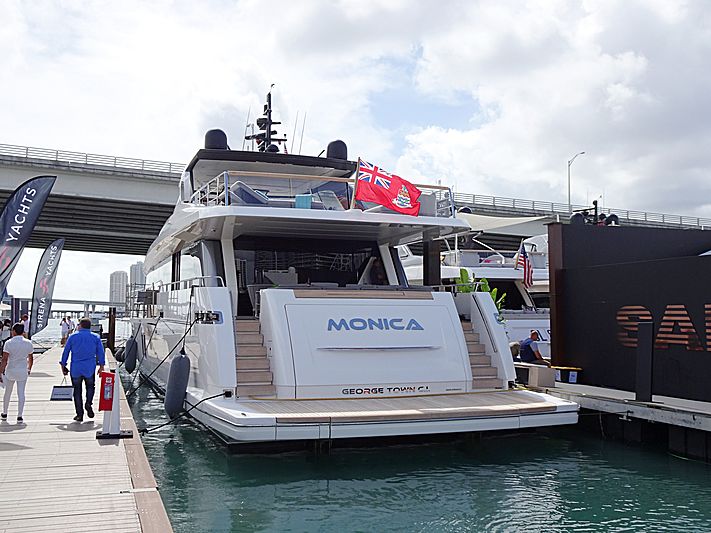 Monica yacht in Miami Beach