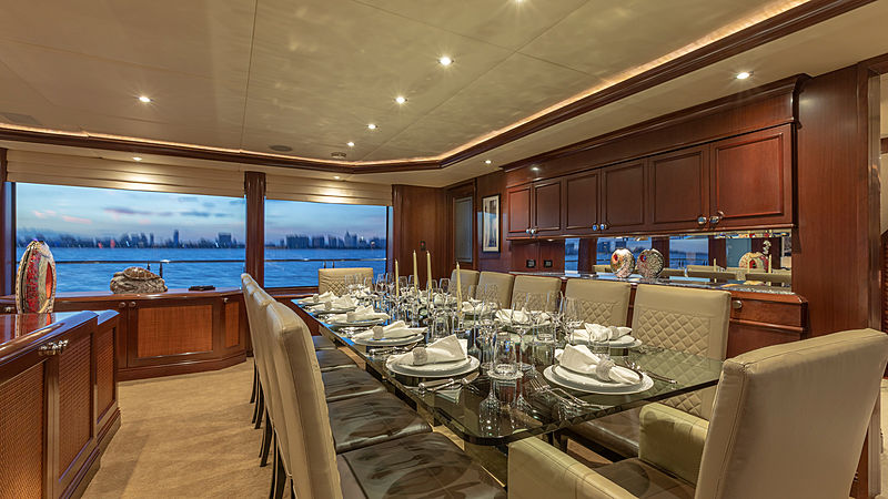 Glaze yacht dining room
