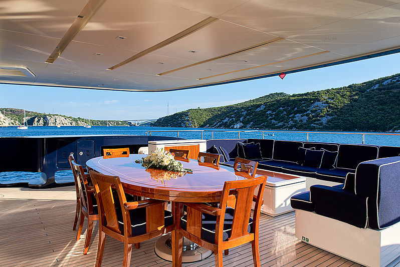 Reve d'Or yacht deck