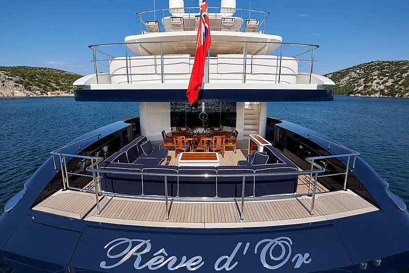 Reve d'Or yacht stern
