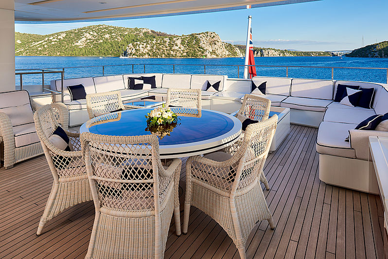 Reve d'Or yacht deck