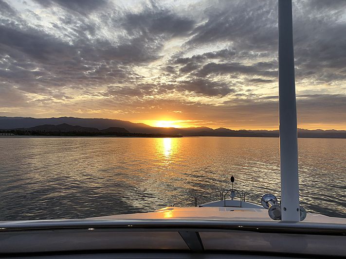 Emrys acht anchored in Sea of Cortez