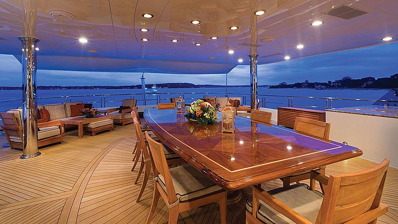 Skyfall yacht deck