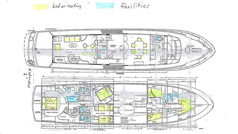 Blue Star yacht layout