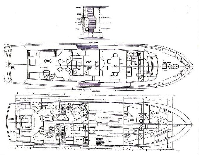 Blue Star yacht layout
