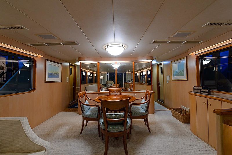 Blue Star yacht saloon