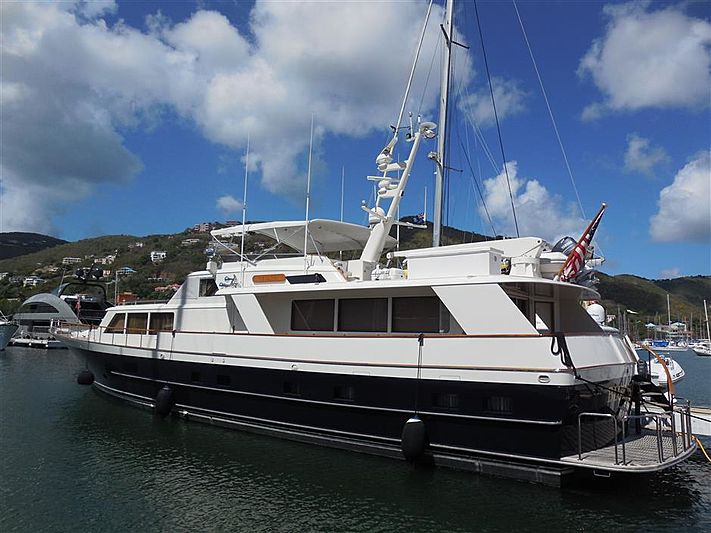 Blue Star yacht anchored