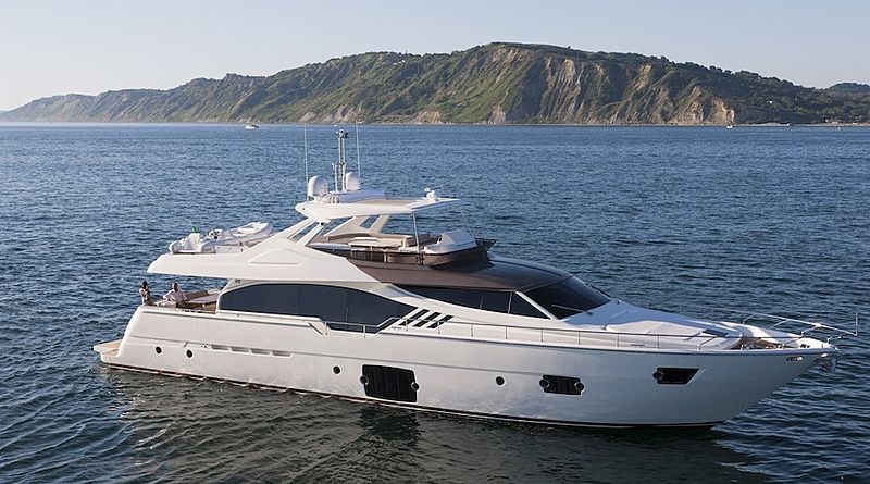 Mirabilis yacht anchored